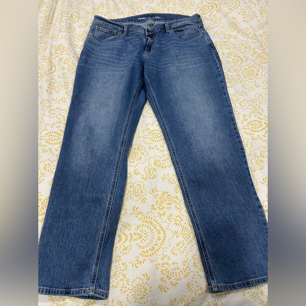 Mid-rise boyfriend Jean
